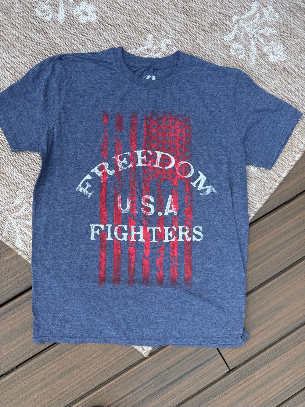 Dynasty Freedom USA Fighters Graphic Tee - Blue